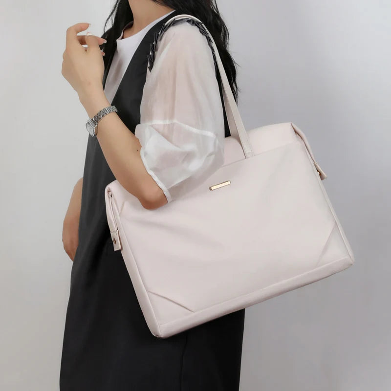 JMT-333194 Waterproof 14-Inch Nylon Laptop Bag for Women - Stylish Business Travel Handbag