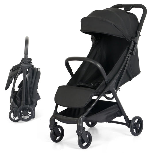 JMT-333386 Compact Folding Baby Stroller Lightweight Travel Pushchair with Metal Frame