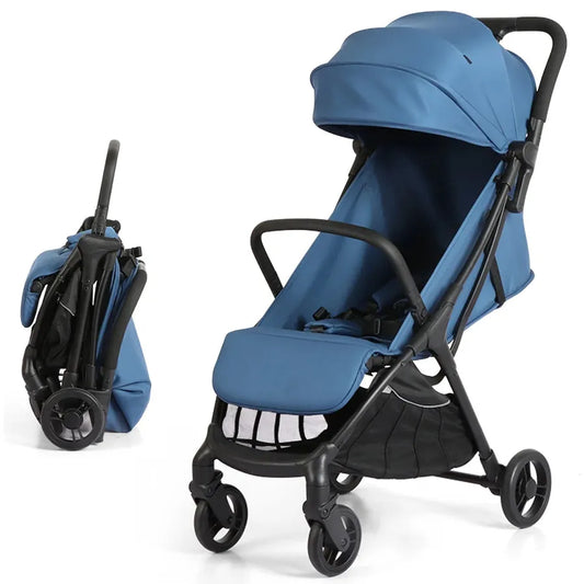 JMT-333386 Compact Folding Baby Stroller Lightweight Travel Pushchair with Metal Frame