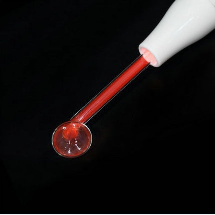 JMT-333514 Electrotherapy Instrument Accessories Set - Includes Mushroom Stick, Elbow Tube, Tongue Tube, and Comb in Red and Purple Light
