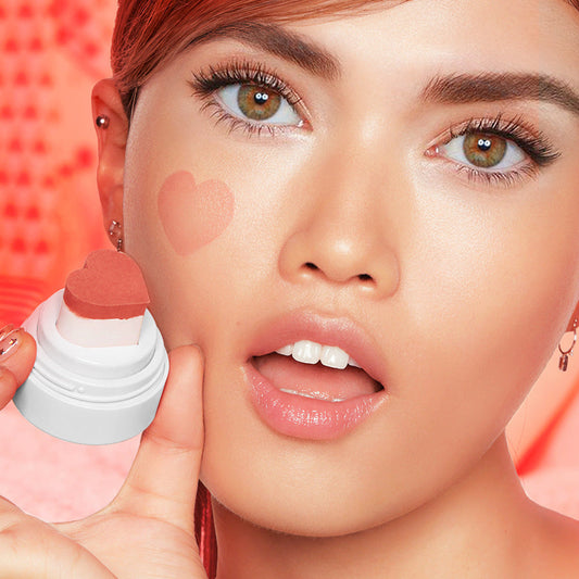 JMT-333962 Heart-Shaped Blush Cushion - Waterproof, Smooth Velvet Texture, 6ml