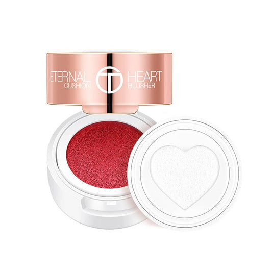 JMT-333962 Heart-Shaped Blush Cushion - Waterproof, Smooth Velvet Texture, 6ml