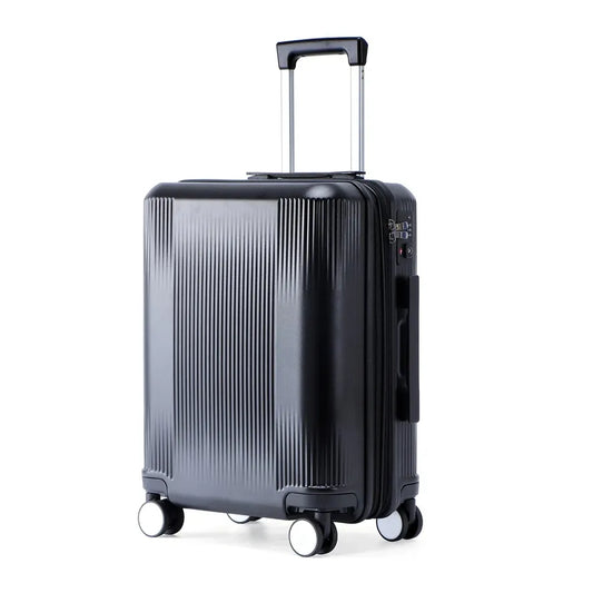 JMT-334090 Customisable Large Trolley Suitcase with Spinner Wheels, Durable ABS and PC Construction, Travel Luggage for Men