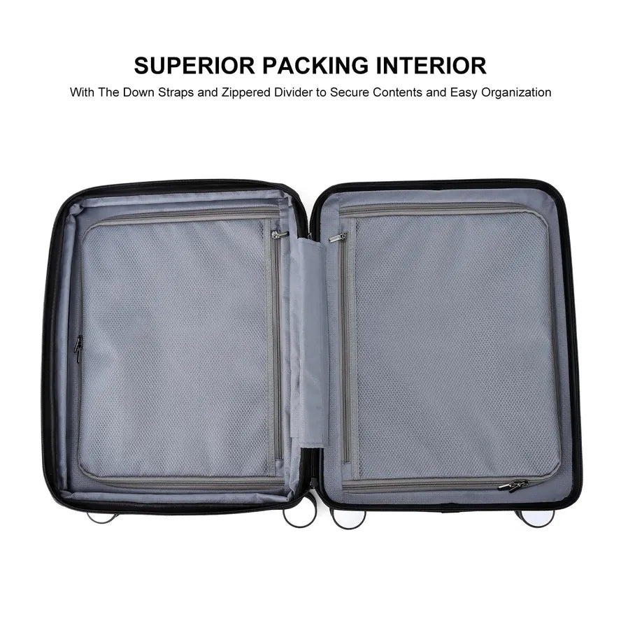 JMT-334090 Customisable Large Trolley Suitcase with Spinner Wheels, Durable ABS and PC Construction, Travel Luggage for Men