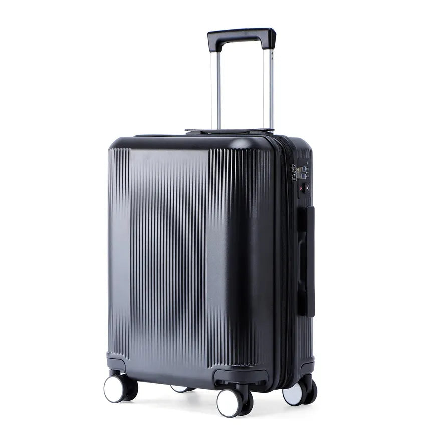JMT-334090 Customisable Large Trolley Suitcase with Spinner Wheels, Durable ABS and PC Construction, Travel Luggage for Men