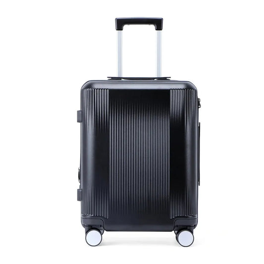 JMT-334090 Customisable Large Trolley Suitcase with Spinner Wheels, Durable ABS and PC Construction, Travel Luggage for Men