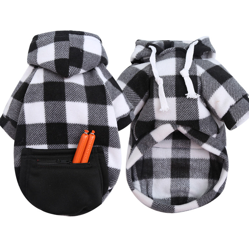 JMT-334154 Cozy Plaid Sweatshirt for Large Dogs – Available in Multiple Styles and Sizes