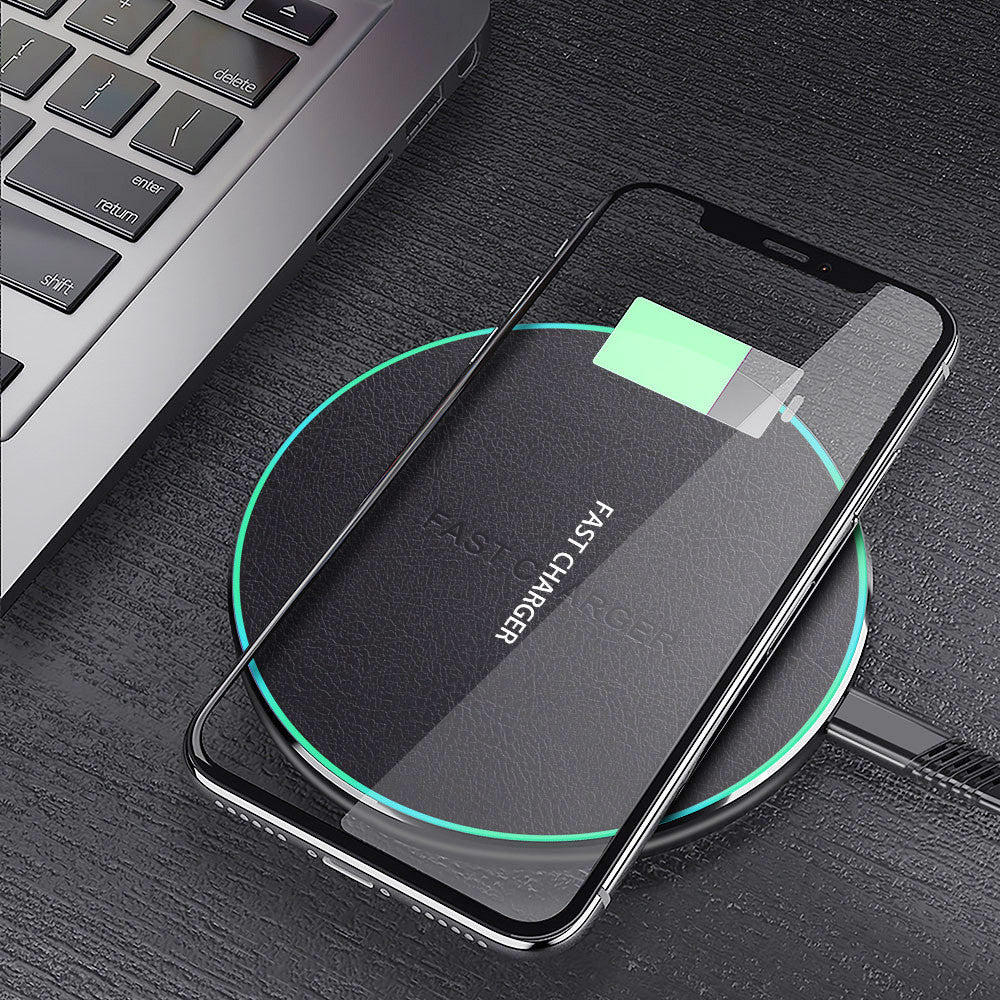 JMT-334218 10W Aluminum Alloy Wireless Car Charger for Apple, Samsung, Huawei, and Xiaomi Phones