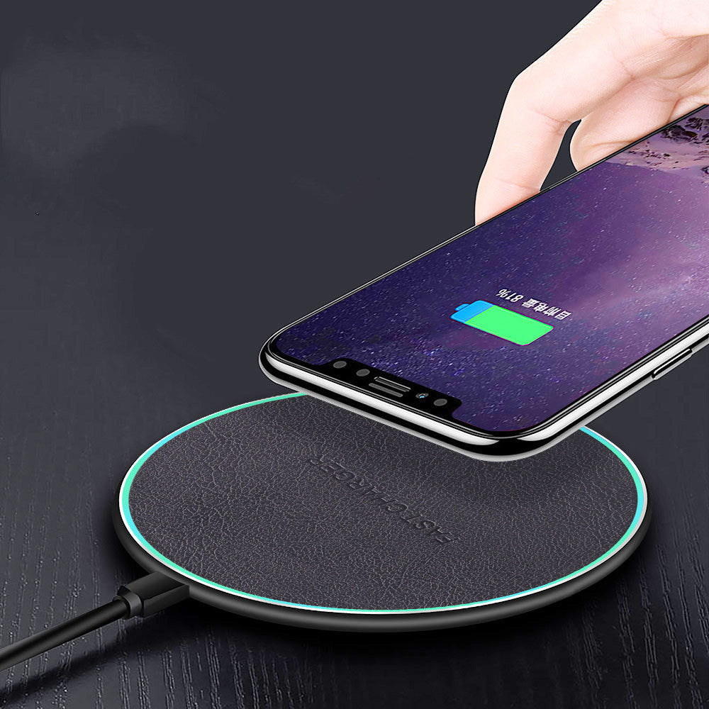 JMT-334218 10W Aluminum Alloy Wireless Car Charger for Apple, Samsung, Huawei, and Xiaomi Phones