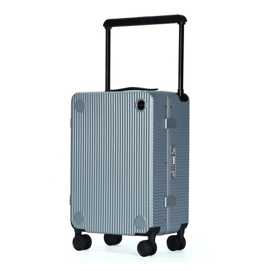 JMT-334410 Durable Hard Shell Aluminium Travel Trolley Case with Wide Handle