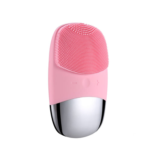 JMT-334666 Mini Silicone Electric Face Cleansing Brush with Sonic Technology and IPX7 Waterproofing for Effective Facial Care