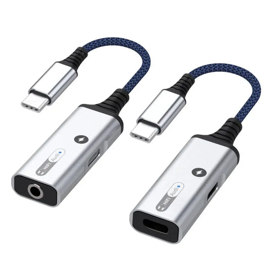 JMT-335178 Type-C to 3.5mm Audio Adapter and Charging Splitter for iPhone 15