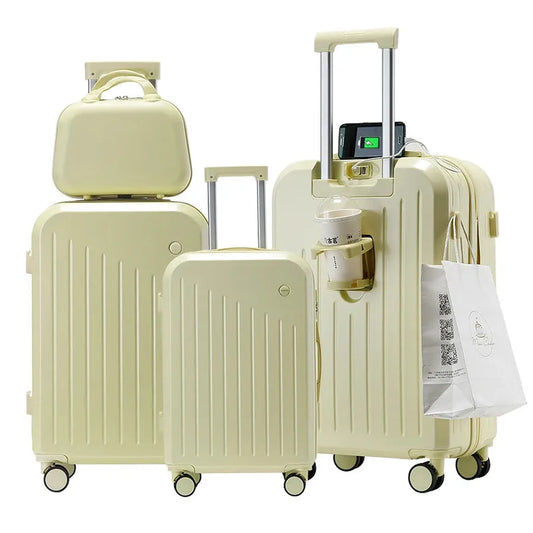 JMT-335306 Expandable Hardside Travel Luggage Set - 20, 24, and 28 Inch Suitcases
