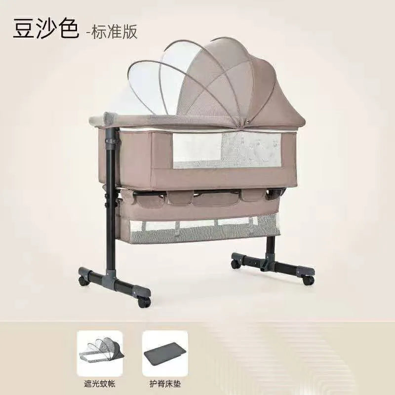 JMT-335626 Folding Movable Baby Playpen Cot for Newborns - Classic Design Portable Crib and Bed