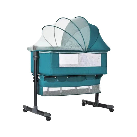 JMT-335626 Folding Movable Baby Playpen Cot for Newborns - Classic Design Portable Crib and Bed