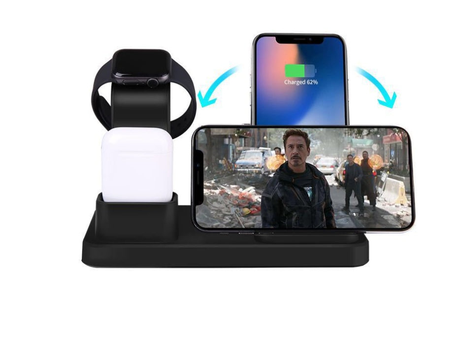 JMT-335690 Vertical Wireless Charger with TYPE-C Input and 1000mA Output - Available in Black and Gray