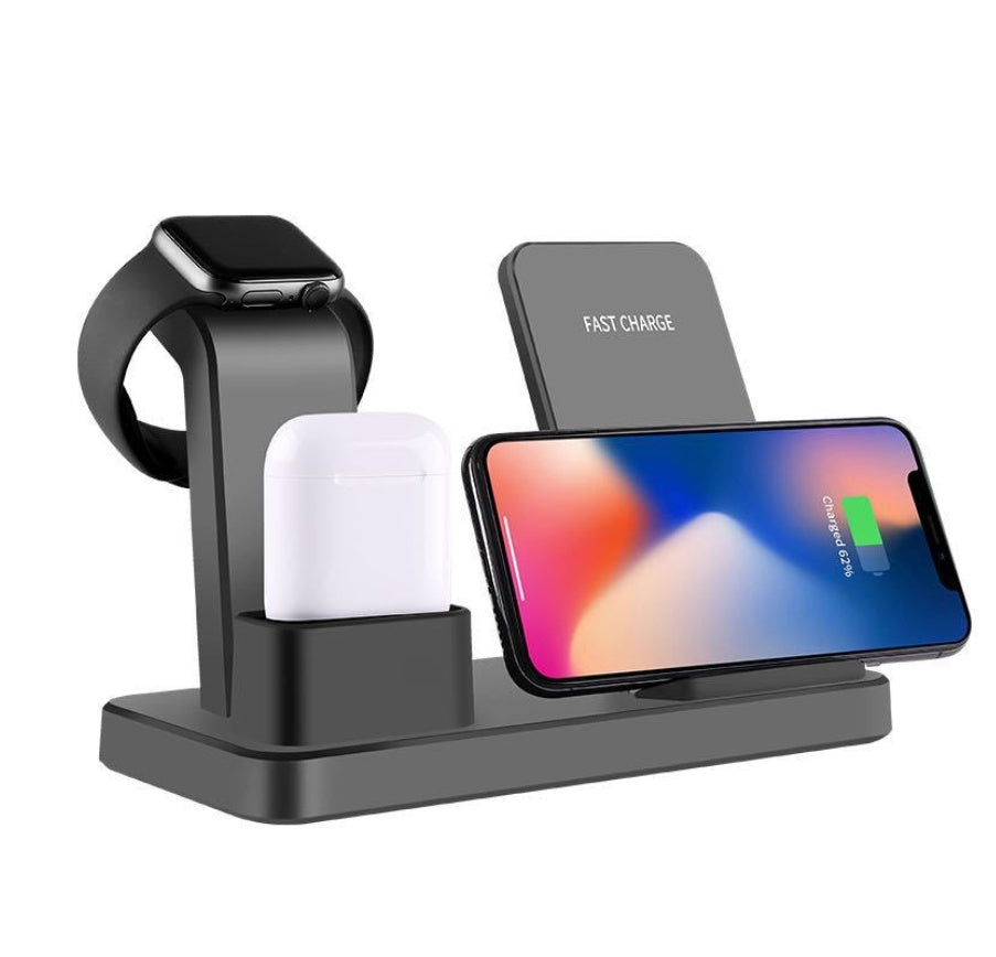 JMT-335690 Vertical Wireless Charger with TYPE-C Input and 1000mA Output - Available in Black and Gray