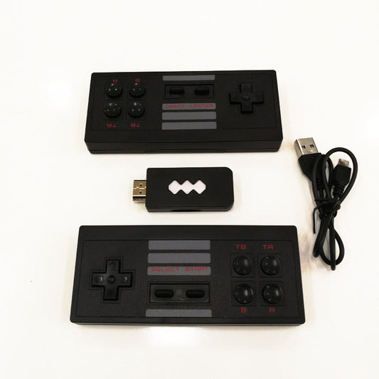 JMT-335690 Wireless 8-Bit Classic Game Console with Two Controllers and 568 Built-in Games