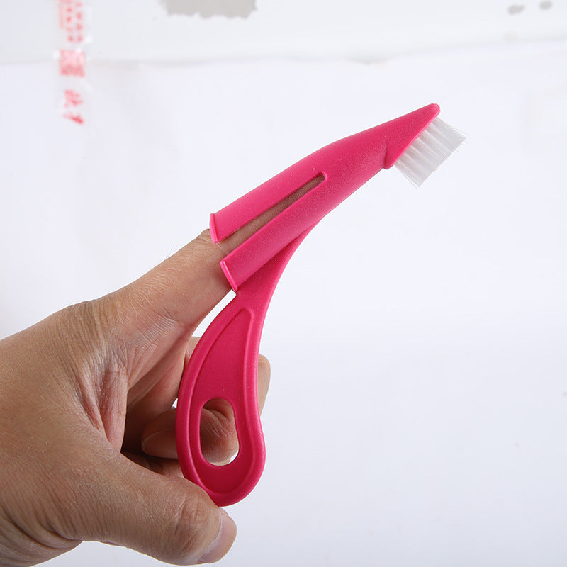 JMT-335754 Pet Finger Toothbrush for Dogs and Cats - Soft Silicone Bristles for Gentle Dental Care, Ergonomic Design, Lightweight and Portable for All Breeds