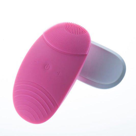 JMT-335818 Electric Cleansing Instrument with Ultrasound and 5 Gear Rotating Function - Rose Red