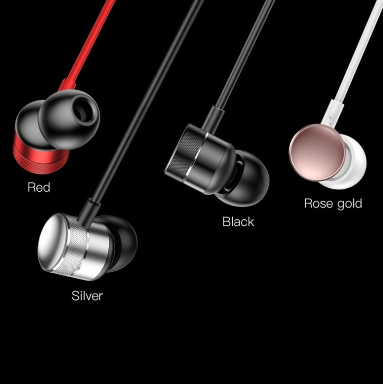 JMT-335818 Ergonomic Wired 3.5mm Stereo Headphones with Mini Control for iPhone, Galaxy, Huawei, and More