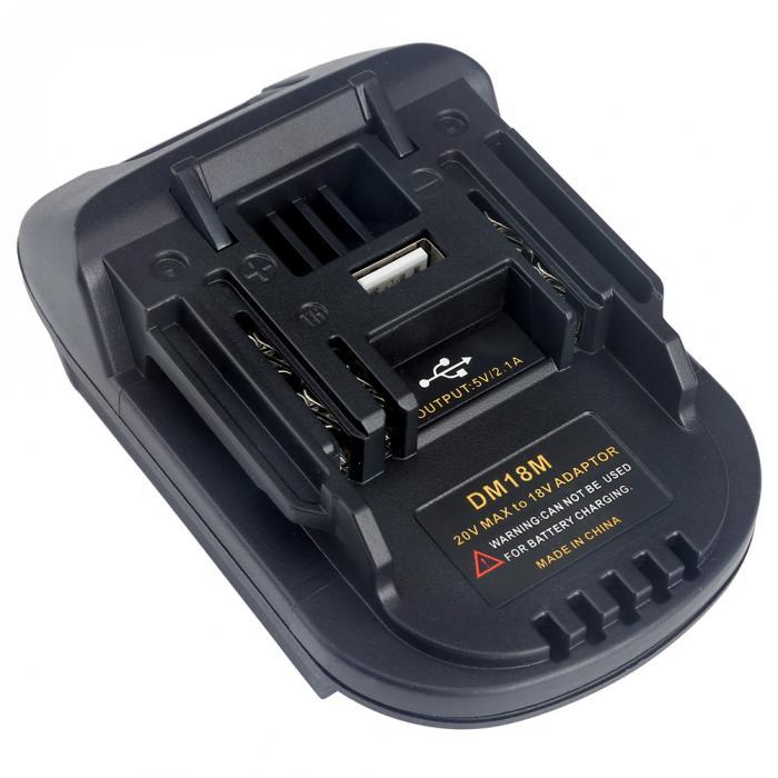 JMT-336010 Battery Adapter for Milwaukee DM18M to Makita H99F Compatibility