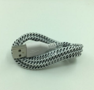 JMT-336010 Nylon Braided Micro USB Cable for Data Sync and Charging - 1m, 2m, 3m Lengths for Android Devices
