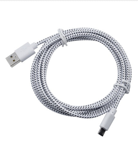 JMT-336010 Nylon Braided Micro USB Cable for Data Sync and Charging - 1m, 2m, 3m Lengths for Android Devices