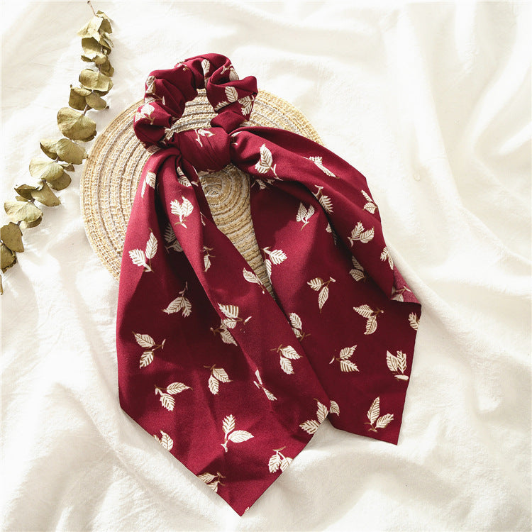 JMT-336202 Plaid Leaf Design Hair Band for Ladies