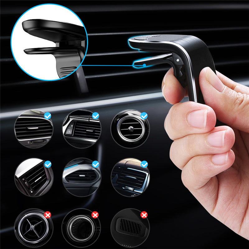 JMT-336842 Magnetic Air Vent Mount Holder for Cars – 360-Degree Phone and GPS Stand