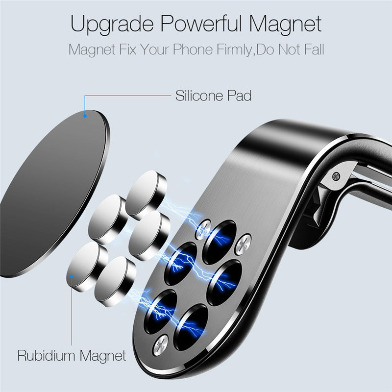 JMT-336842 Magnetic Air Vent Mount Holder for Cars – 360-Degree Phone and GPS Stand