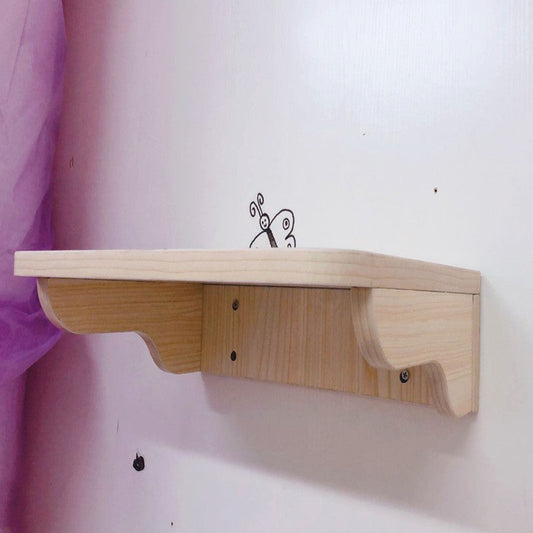 JMT-336842 Wall-Mounted Solid Wood Cat Jumping Platform for Active Pets