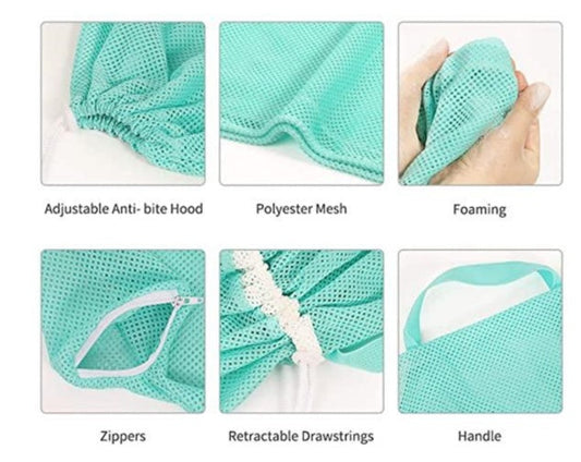JMT-336906 Cat Bathing Bag for Easy Grooming and Care, Ideal for Bathing, Nail Trimming, and Medication Administration