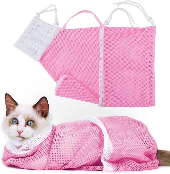 JMT-336906 Cat Bathing Bag for Easy Grooming and Care, Ideal for Bathing, Nail Trimming, and Medication Administration