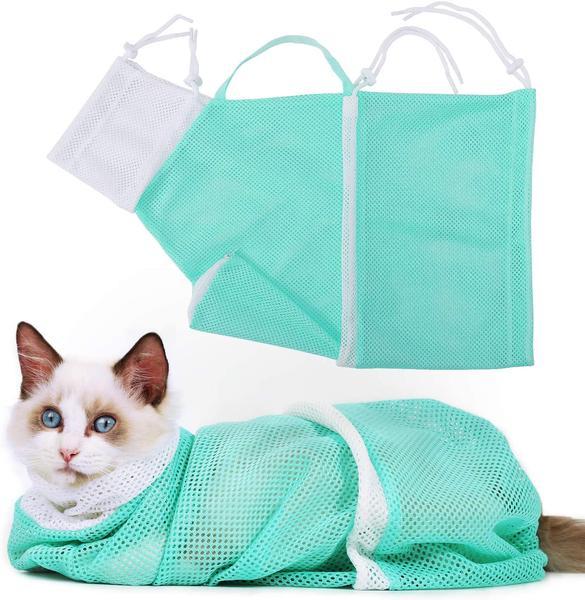 JMT-336906 Cat Bathing Bag for Easy Grooming and Care, Ideal for Bathing, Nail Trimming, and Medication Administration
