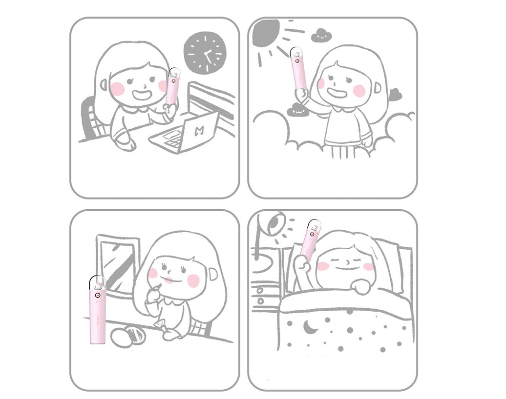 JMT-336970 Nano Water Mist Sprayer with 2200mAh Battery and Dual Spray Modes for Makeup and Hydration