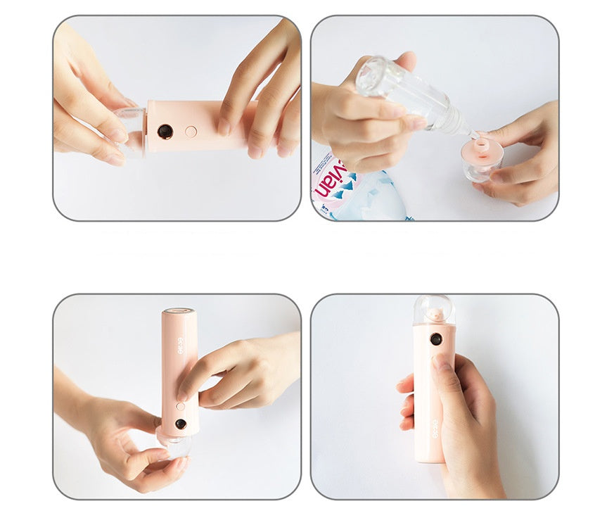 JMT-336970 Nano Water Mist Sprayer with 2200mAh Battery and Dual Spray Modes for Makeup and Hydration