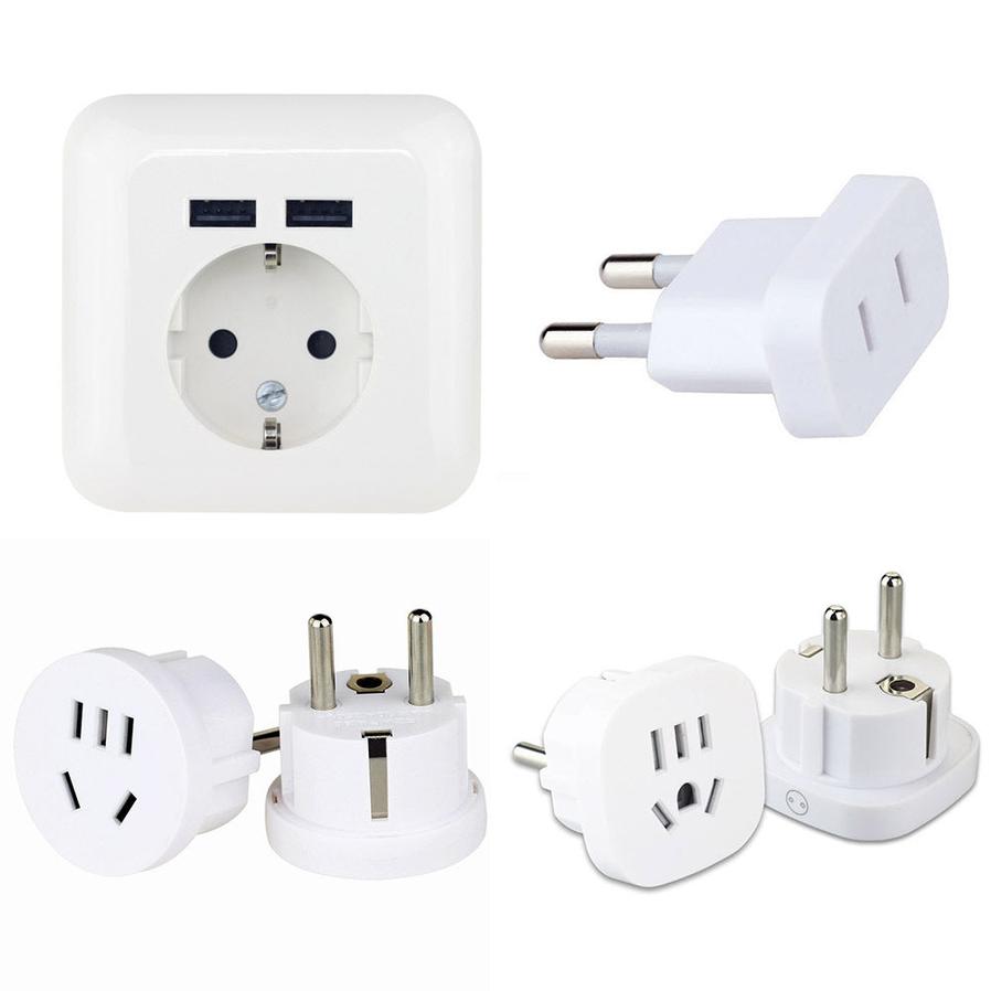 JMT-337162 Universal Travel Plug Adapter for Chinese and American Devices to German Standards, Model UN80