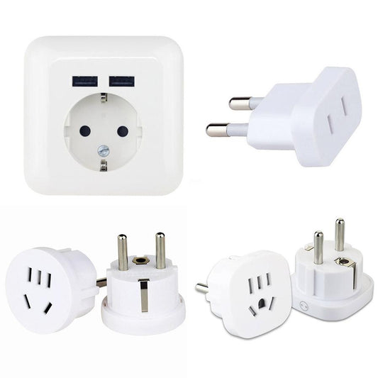 JMT-337162 Universal Travel Plug Adapter for Chinese and American Devices to German Standards, Model UN80