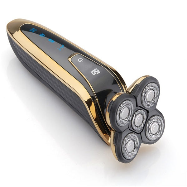 JMT-337226 Rechargeable 5D Rotary Shaver with Multi-Functional Heads and Full Body Wash Design