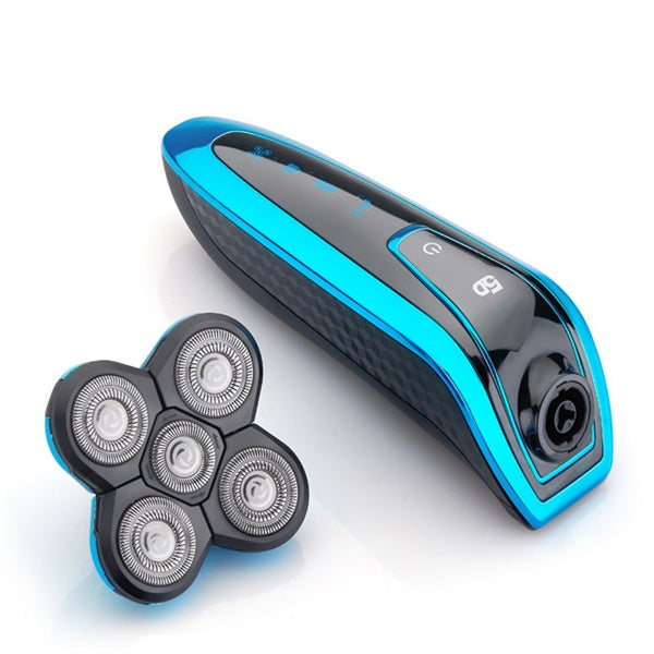 JMT-337226 Rechargeable 5D Rotary Shaver with Multi-Functional Heads and Full Body Wash Design