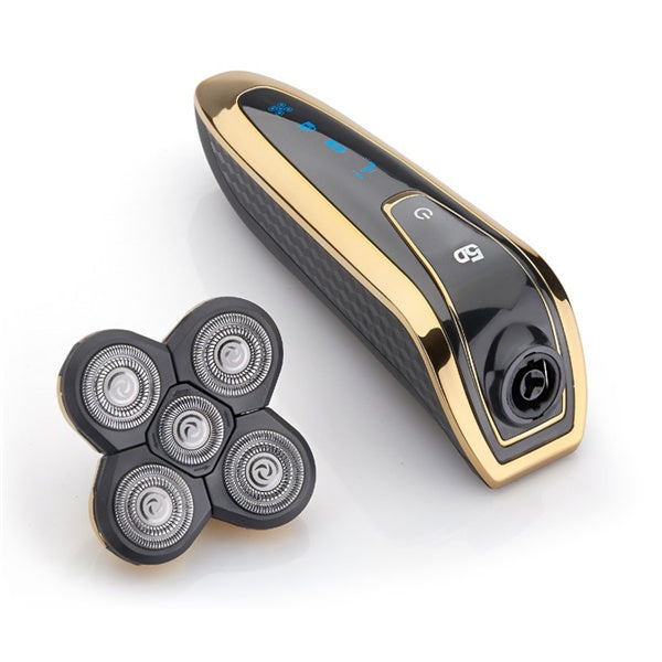 JMT-337226 Rechargeable 5D Rotary Shaver with Multi-Functional Heads and Full Body Wash Design