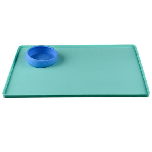 JMT-337290 Portable Foldable Silicone Pet Pad for Cars - 40 x 30cm, Solid Color Design