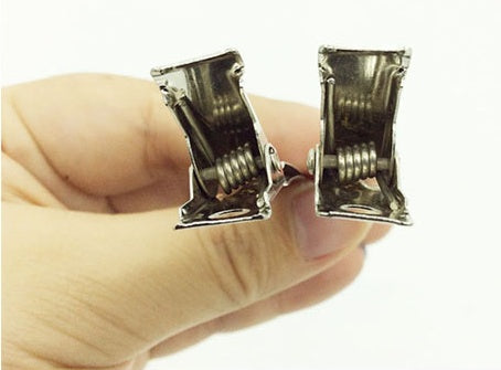 JMT-337354 Stainless Steel Hairdressing Duckbill Clips - Large Steel Hair Staples, Pack of 10