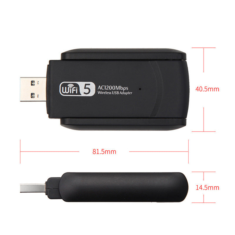 JMT-337802 High-Speed USB 2.0 Wireless Network Card with 1200 MB/s Data Transmission Rate