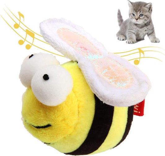 JMT-337802 Interactive Chirping Bee Cat Toy – Motion-Activated Squeaking Companion for Engaging Playtime