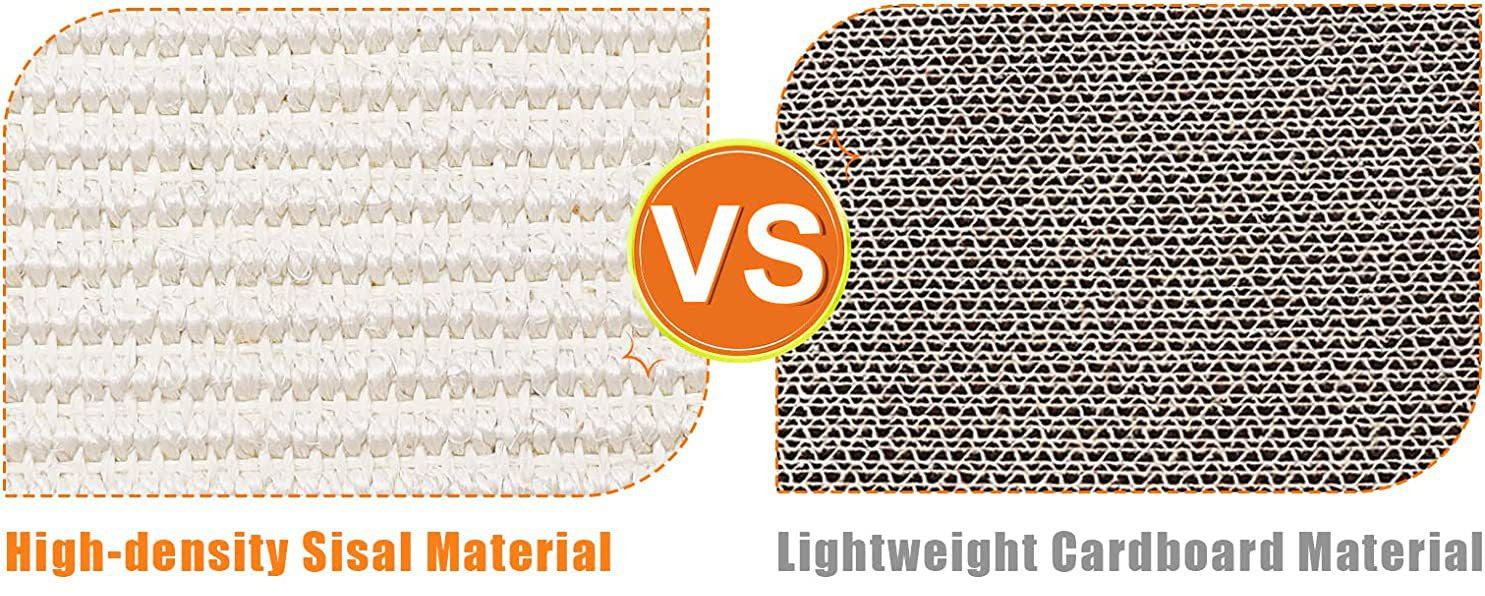 JMT-337994 Two-in-One Cat Scratching Pad and Toy Turntable with Sisal Material - 40 x 34 x 4.7 CM