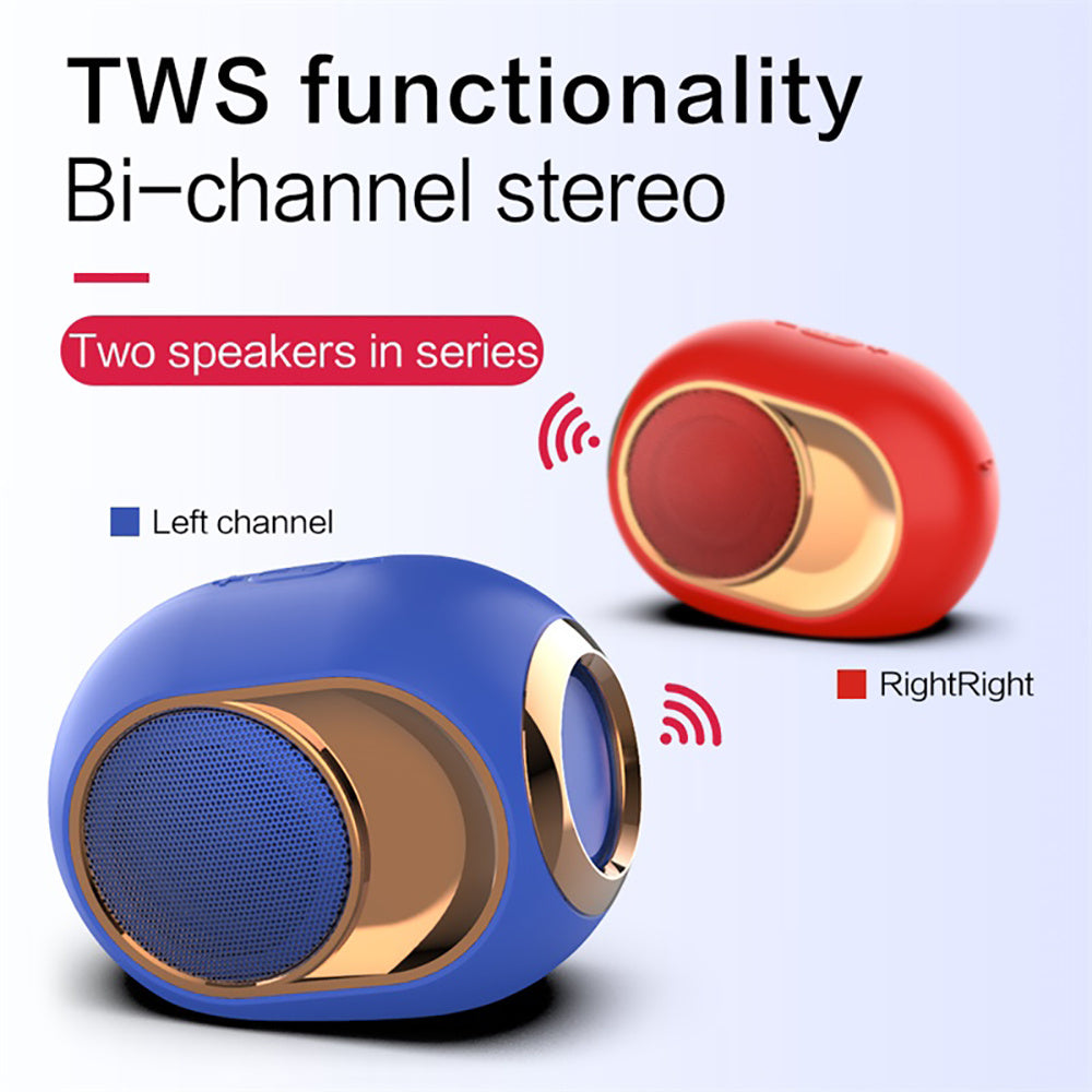 JMT-337994 Wireless X6 Bluetooth Speaker with 1200mAh Battery and 5W Output Power