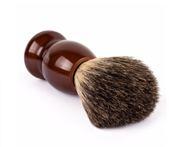 JMT-338250 Mixed Road Badger Hair Brush with Lotus Wood Handle for Gentle Beard Grooming