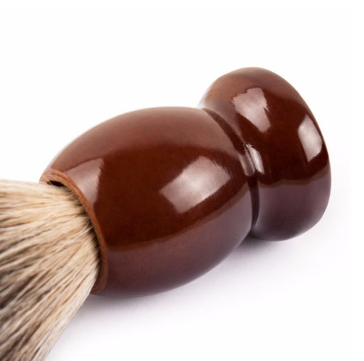 JMT-338250 Mixed Road Badger Hair Brush with Lotus Wood Handle for Gentle Beard Grooming